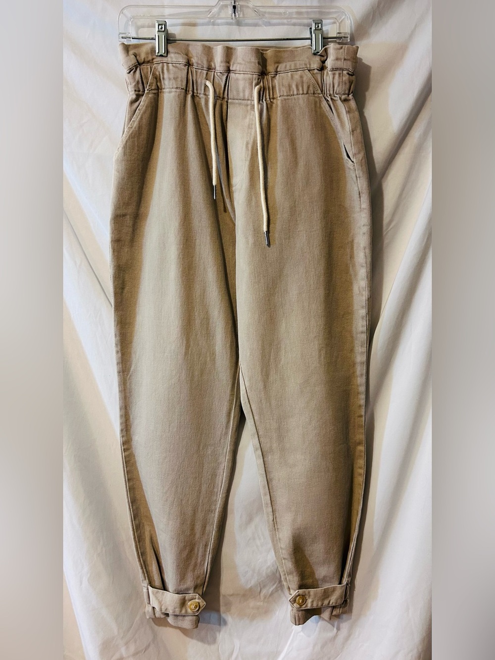Dear John American Classic Paperbag Waist Pant Tapered Leg NWT (retails $98)